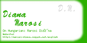 diana marosi business card